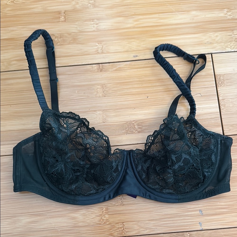Journelle Dark Green Lace Demi Bra